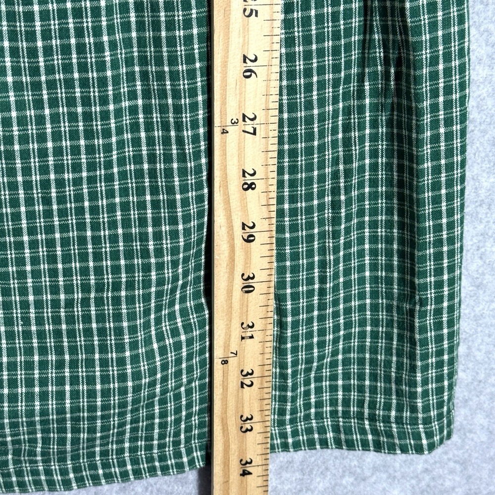 Vintage Handmade Christmas Dress Girls‎ 10 12 Plaid Midi Jumper Santa Cottage - Picture 10 of 10